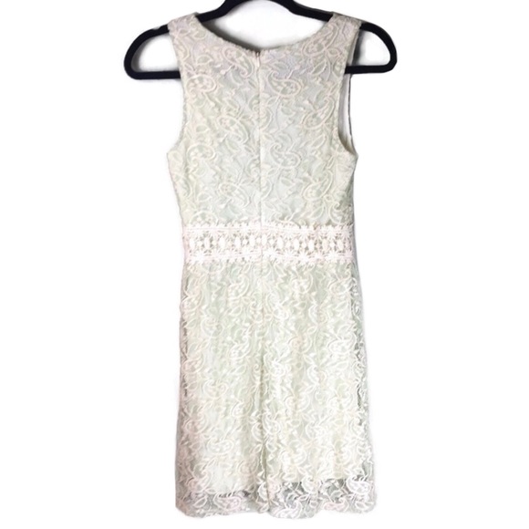 Altar’d State Mint Paisley Lace Sleeveless Sheath Dress Size Small - Picture 2 of 10